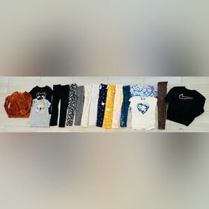 Big Girl’s Size Medium 7/8 Clothes Bundle - 17 items